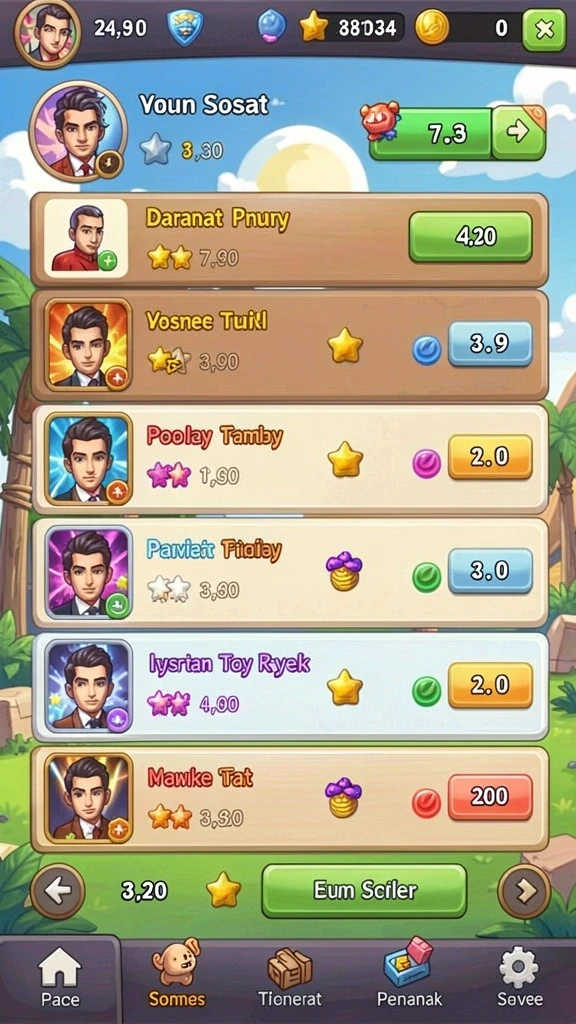 indaaa - Tampilan buku petunjuk interaktif untuk pembelajaran game.