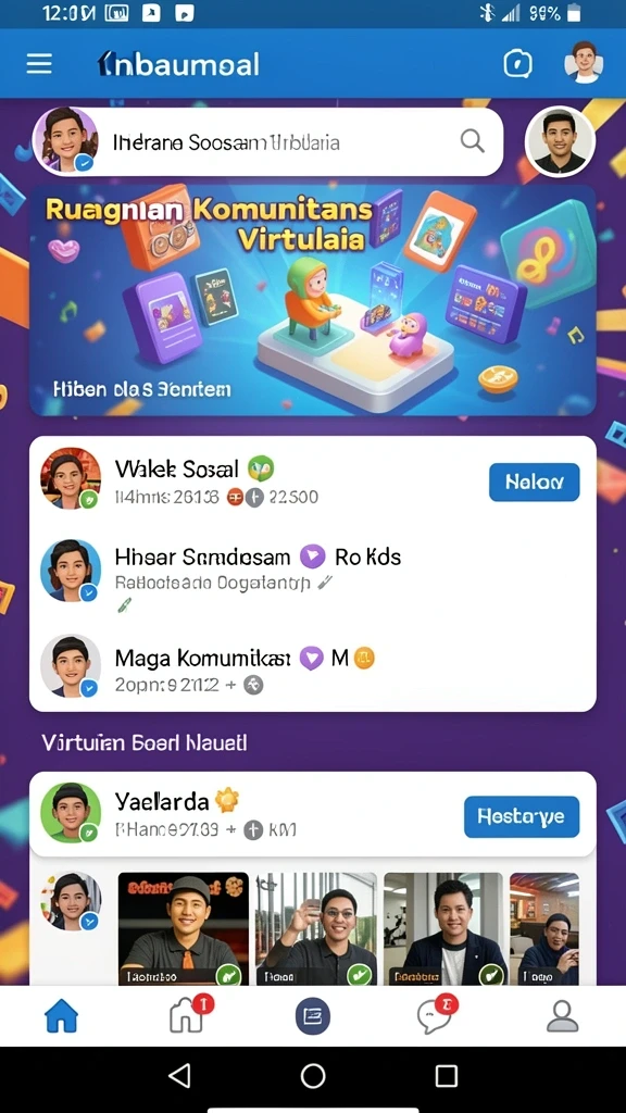 rr33 - Tangkapan layar menunjukkan fitur sosial dalam permainan RR33.